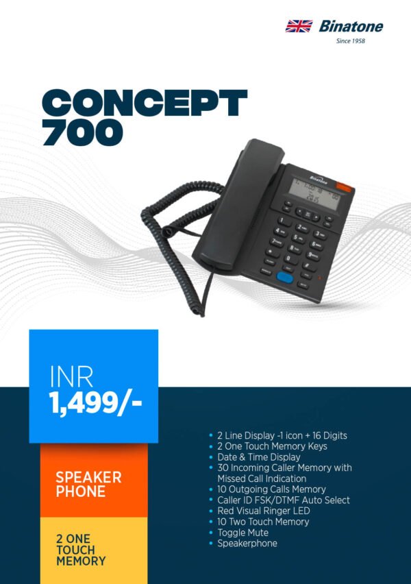 Binatone Concept 700 Corded Landline - Image 4