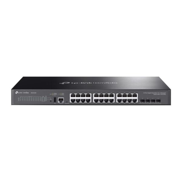 TP-LINK SG5428X Omada 24-Port Gigabit Stackable Lite L3 Managed Switch with 4× 10G Slots - Image 2