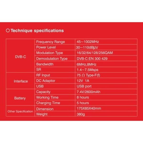 DB METER Solid SF-765 Cable TV dB Meter - Image 4