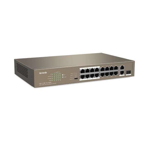 Tenda TEF1118P-16-150W 16FE+2GE/1SFP Desktop Switch - Image 4