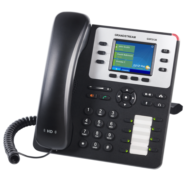 Grandstream Landline GXP2130 IP Phone High Performance Gigabit VoIP Solution with Color Display - Image 3