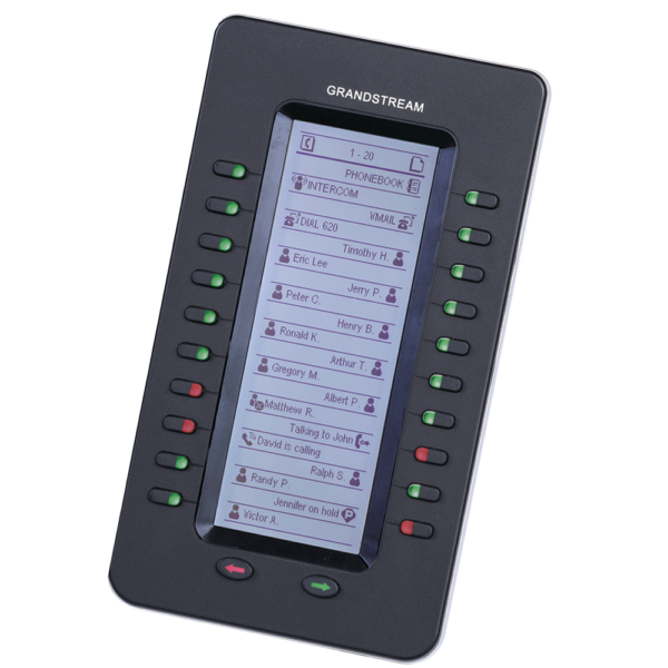 Grandstream Landline GXP2200 EXT Expansion Module – 20 Keys, 128x384 LCD, Supports Up to 160 Extensions - Image 3