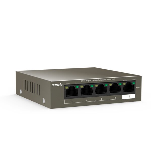 Tenda TEG1105P-4-63W 5-Port Gigabit Desktop Switch - Image 3