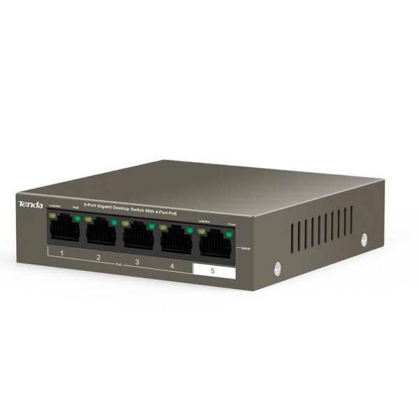 Tenda TEG1105P-4-63W 5-Port Gigabit Desktop Switch - Image 4