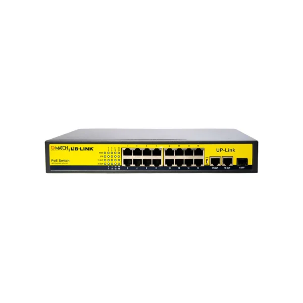 Match LB-Link 16 Port PoE Switch with 2 Uplink Ports and 2 Fibre Port - Image 5