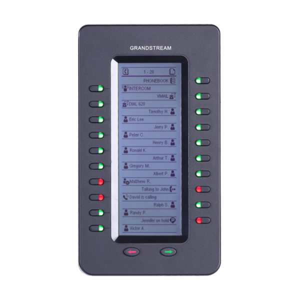 Grandstream Landline GXP2200 EXT Expansion Module – 20 Keys, 128x384 LCD, Supports Up to 160 Extensions - Image 4