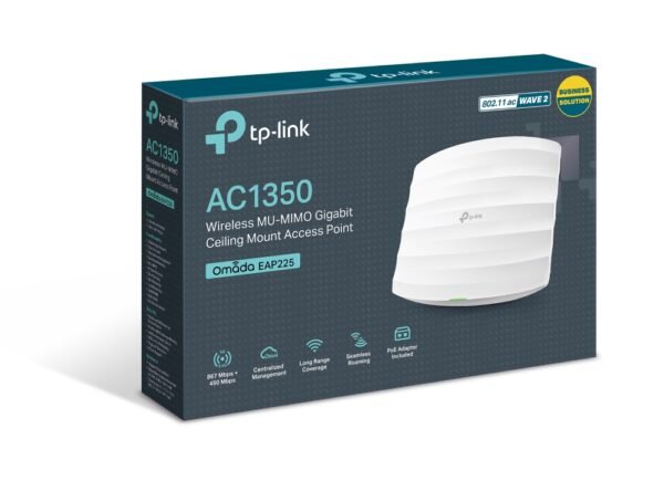 TP-Link EAP225 Indoor AC1350 Mbps Wireless MU-MIMO Gigabit Access Point - Image 6