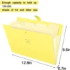 Expanding File Folder – 5 Pocket A4 Plastic Organizer