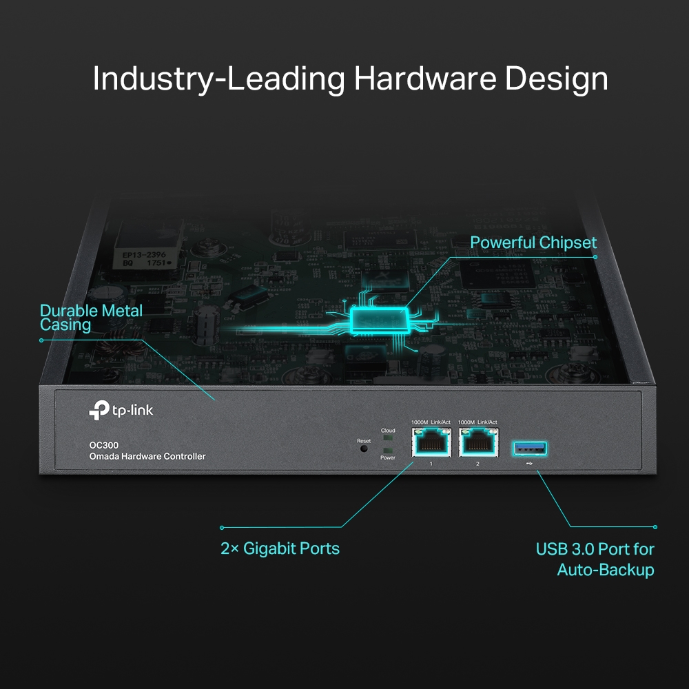 TP-Link OC300 Omada Hardware Controller SDN Integrated | 2 Gigabit Port + 1 USB 3.0 Port - Image 8