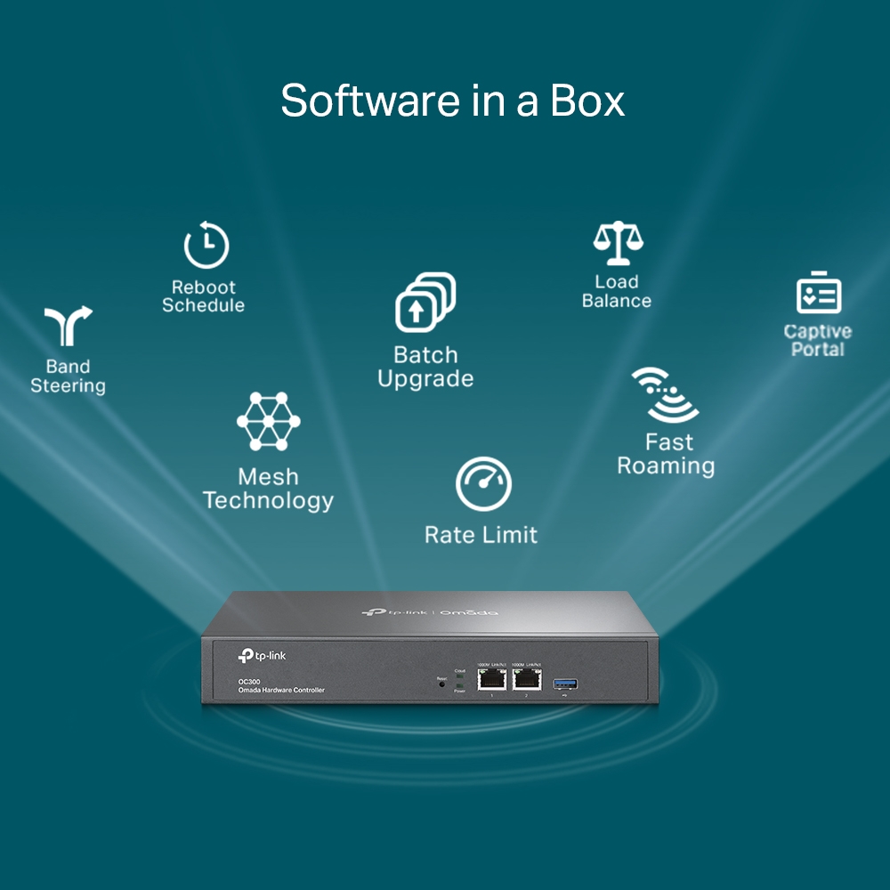 TP-Link OC300 Omada Hardware Controller SDN Integrated | 2 Gigabit Port + 1 USB 3.0 Port - Image 9