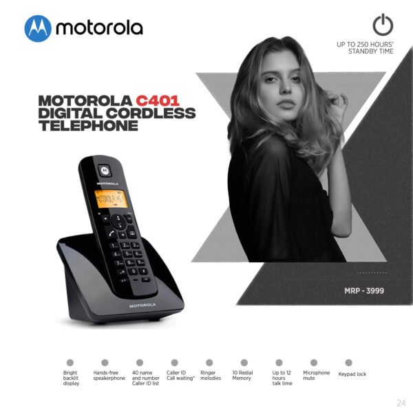 Motorola C401 Digital Cordless Telephone - Image 5