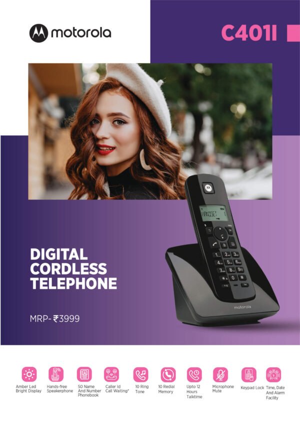 Motorola C401 Digital Cordless Telephone - Image 6