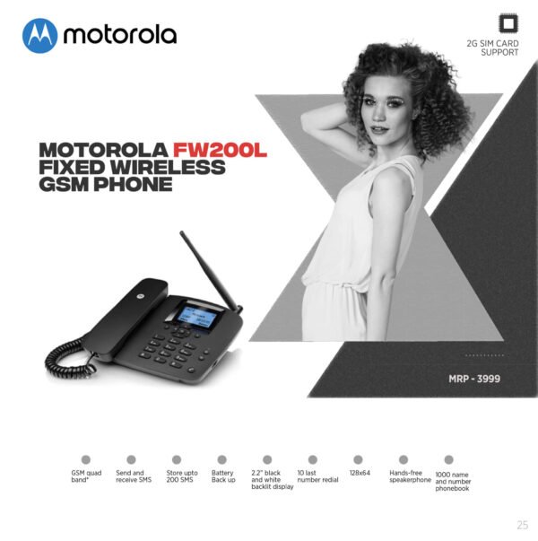 Motorola FW200L Fixed Wireless GSM Phone - Image 6