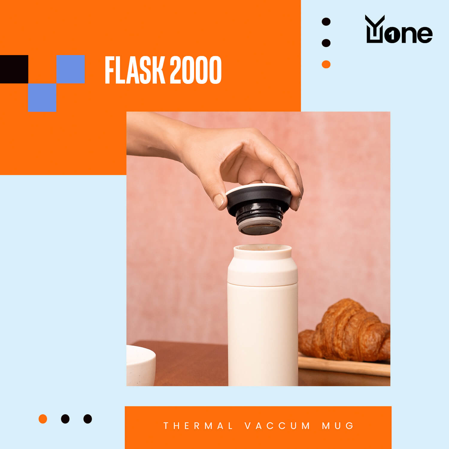 YuOne Flask 2000 500ml vacuum-insulated stainless stell - Image 6