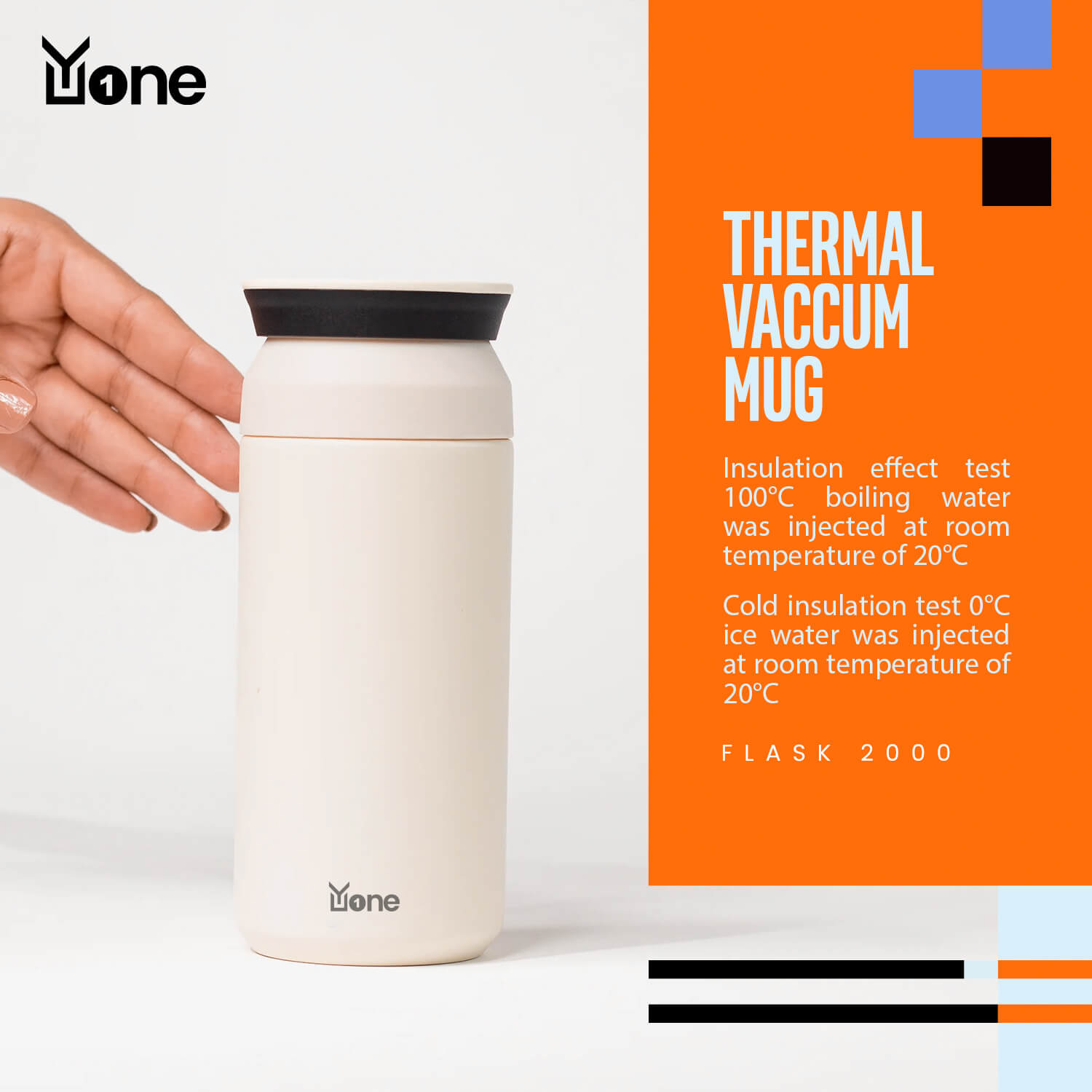 YuOne Flask 2000 500ml vacuum-insulated stainless stell - Image 7