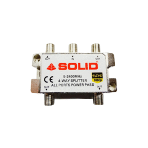 CABLE TV 8 WAY SPLITTER Solid 8-Way Power Pass Splitter