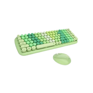 iGear KeyBee Wireless Keyboard and Mouse Combo – Retro Typewriter Style, 2.4GHz