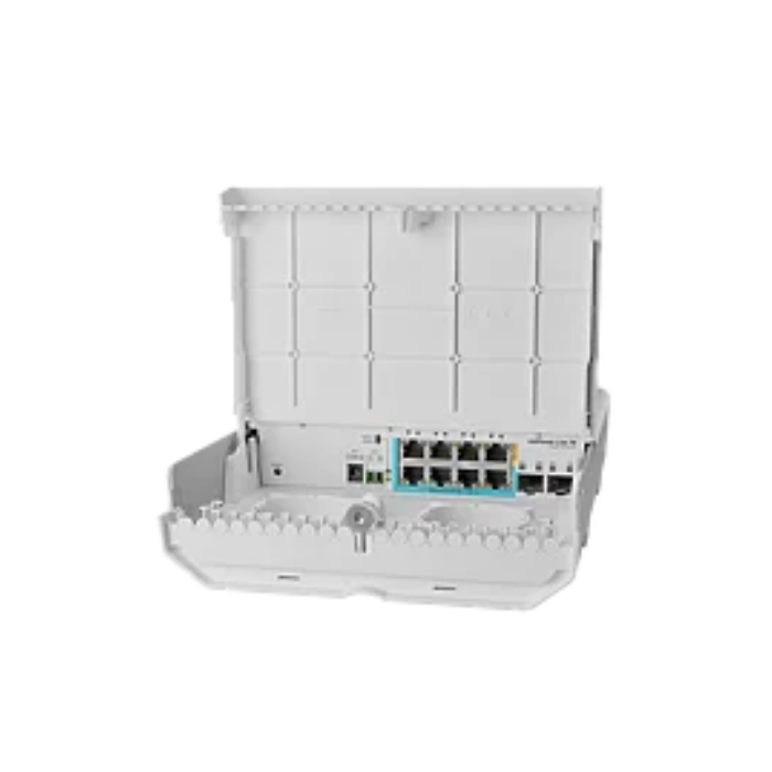 MIKROTIK netPower Lite 7R CSS610-1Gi-7R-2S+OUT Outdoor Reverse PoE Switch with 10G SFP+ Ports