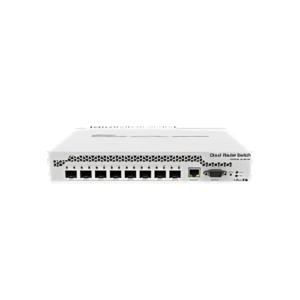 MIKROTIK CRS309-1G-8S+IN Desktop switch with one Gigabit Ethernet port and eight SFP+ 10Gbps ports