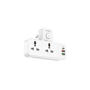 LDNIO SC2311 20W 3-Port Fast Charger Extension with USB-C PD, QC3.0