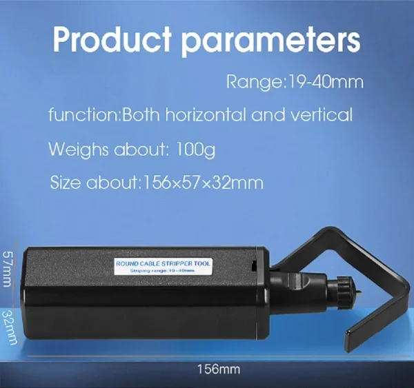 Fiber Optical Stripper Tool – 19–40MM Longitudinal & Transverse Cable Opener - Image 10