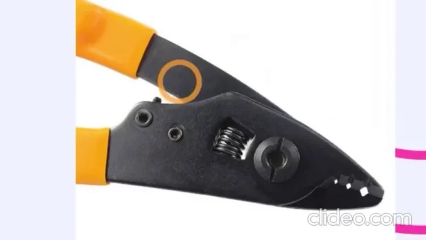 Fiber Optic Stripper CFS-3 – Precision Tool for 125µm Fiber with Comfort Grip (Yellow, 6 Inch) - Image 6