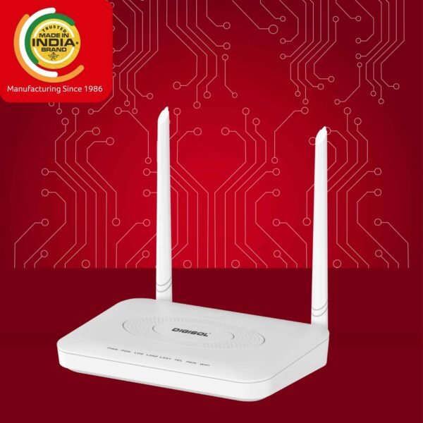 Digisol XPON ONU DG-GR1321 – 300Mbps Wi-Fi Router with 1 PON, 1 GE & 1 FE Port, 1 FXS Port - Image 2