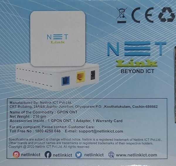NETLINK XPON ONT(1GE Secure ONT)(V2801SG)