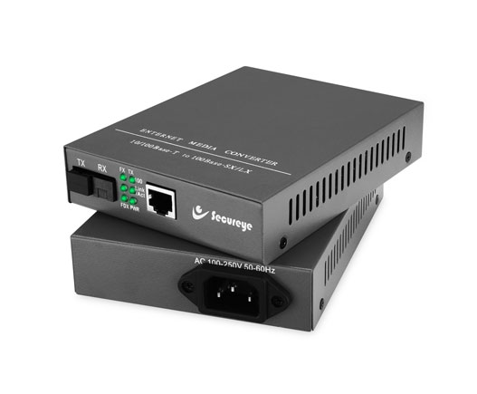 Secureye Media Converter S-SMSF-FE – 10/100Mbps Media Ethernet Converter