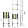 Telescopic Aluminium Ladder 6.2m (20.34 feet)