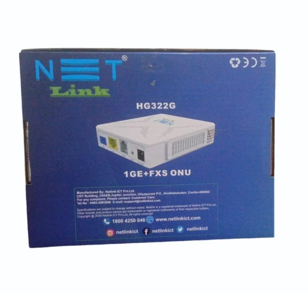 NETLINK XPON ONT HG322G 1*XPON+1*GE+1*POTS