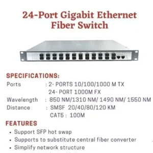 TRICOM SFP Fiber Switch 24 Port