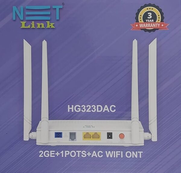 NETLINK GPON ONT 2GE+1POTS+ac WIFI (HG323DAC 256RAM)