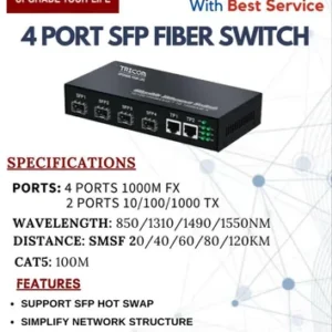 TRICOM SFP FIBER SWITCH 4 PORT