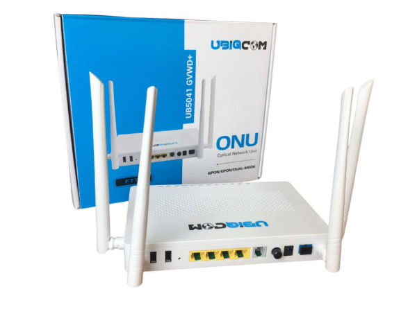 UBIQCOM 1GE + 3FE + 1POTS + 2 USB + DUAL-BAND WIFI XPON ONT UB5041 GVWD+ dual-mode ONU