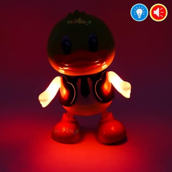 Toyz Musical Toys Cute Dancing Gentleman Duck Musical Lighting Doll Interactive Kids - Image 6
