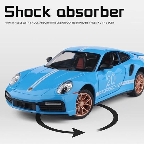 911 torbos porshece Alloy Pull Back Car Diecast Model Truck Collection - Image 5