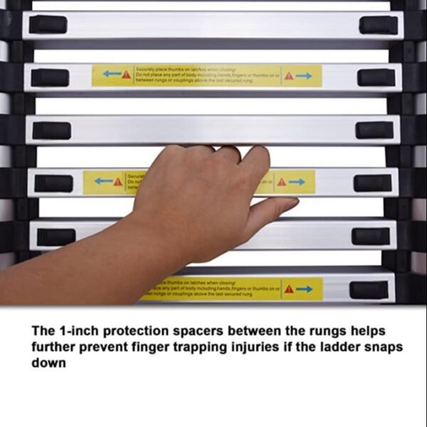 Telescopic Finger Protect Aluminium Ladder 5.0m (17.6 feet)