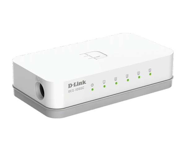 D-Link DES-1005C 5-Port 10/100 Mbps Unmanaged Desktop Switch - Image 4