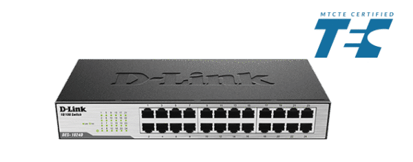 D-Link DES-1024D 24-Port Fast Ethernet Unmanaged Desktop Switch - Image 4