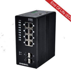 Digisol DG-IS4512HP – L2-Managed Din-Rail Industrial Ethernet Switch