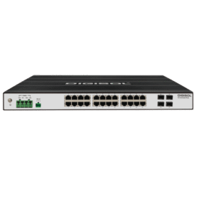 DIGISOL 24-Port Gigabit + 4G SFP L2 Managed Industrial PoE Switch – DG-IS4528HPDA