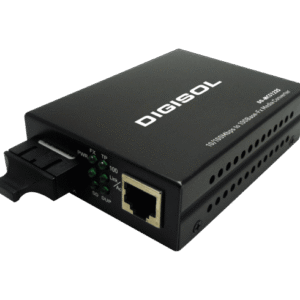 Digisol DG-MC5123 – 10/100Mbps to 100Base-Fx Media Converter (Single Mode 20Kms)
