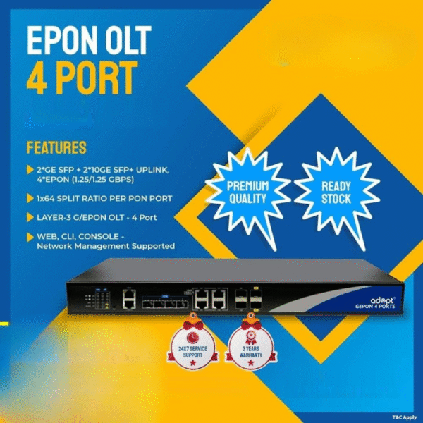 Adopt AD1E-0444 4 Port EPON OLT