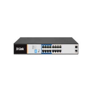 D-Link DGS-F1018P-E 16GE PoE + 2 SFP Ports 250m PoE Switch