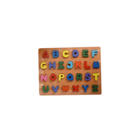 Wooden Learning Board with Capital Letter for Babies and Newborns