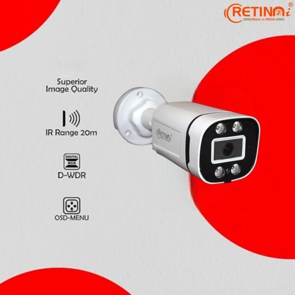 RETINAi AHD Bullet 2.4 MP Camera High-Resolution Bullet CCTV