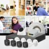 CP PLUS CP-UCK-TD41N-B1 2.4MP HD CCTV Kit – 4 Bullet Cameras, 1 Dome Camera, 8 Channel DVR with Accessories