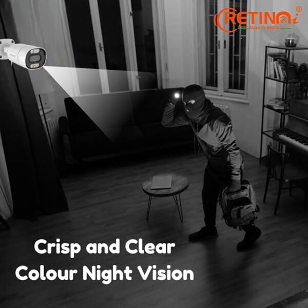 RETINAI IP BULLET CCTV CAMERAS 4 Megapixels and 5 megapixels with Colour Vision