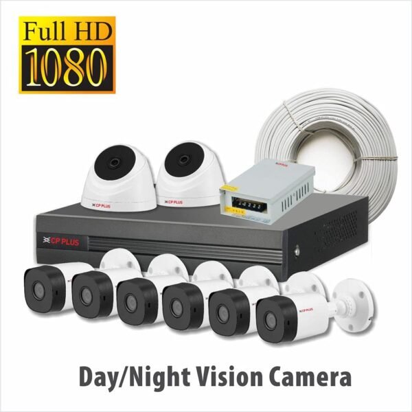 CP PLUS CP-UCK-TD62N-B1 2.4MP HD CCTV Kit